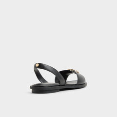Calelian in Black - Flat sandal