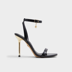 Maristou Black Women's Strappy sandals - Heeled sandal Stiletto heel