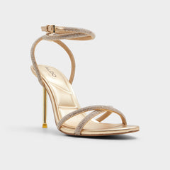 Stiletto heel Manaelden Gold Women's Heeled sandals - Strappy heeled sandal