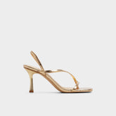 Riva in Gold 14213553 - Sling back heeled sandal Stiletto heel