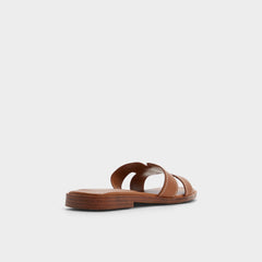 Itsandalb in Medium Brown - Slide sandal