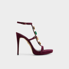 Opalia in Bordo - Strappy heeled sandal Platform