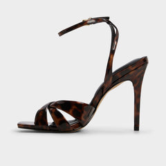 Meteora in Open Brown - Strappy heeled sandal Stiletto heel