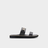 Lagoon Other Black Women's Strappy sandals - Strappy flat sandal Footbed sandal