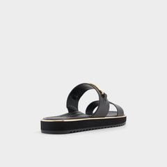 Lagoon Other Black Women's Strappy sandals - Strappy flat sandal Footbed sandal
