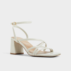 Esther Other White Women's Block heels - Strappy heeled sandal Block heel