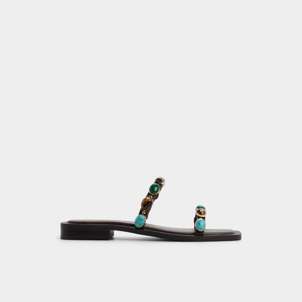 Sapphira in Dark Brown 14189967 - Slide sandal