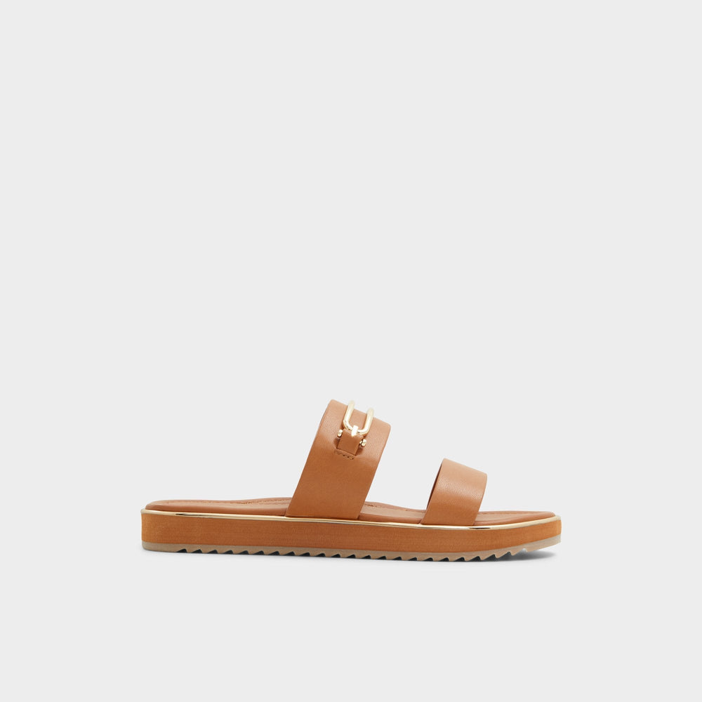 Footbed sandal Lagoon Other Brown Women's Flats - Strappy flat sandal