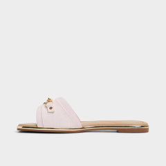 Alamassi Light Pink Women's Flats - Slide sandal