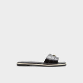 Darine Black Women's Flats - Slide sandal
