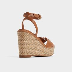 Wedge heel Ybylin Medium Brown Women's Wedges - Wedge sandal