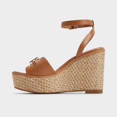 Wedge heel Ybylin Medium Brown Women's Wedges - Wedge sandal
