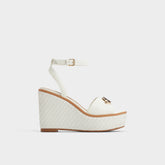 Ybylin White Women's Wedges - Wedge sandal Wedge heel