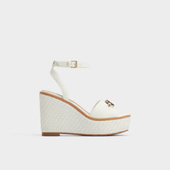 Ybylin White Women's Wedges - Wedge sandal Wedge heel