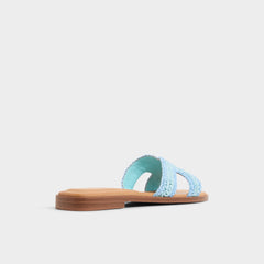 Itsandal Blue Combo Women's Flats - Slide sandal