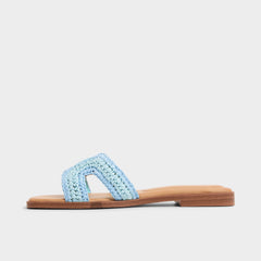 Itsandal Blue Combo Women's Flats - Slide sandal