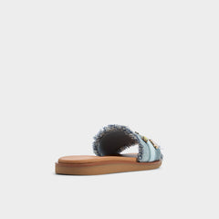 Beachside Denim Women's Flats - Slide sandal