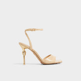 Harmonious in Medium Beige - Strappy heeled sandal