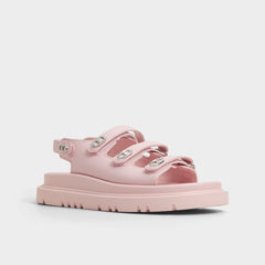 Halendar Light Pink Women's Footbed sandals - Footbed sandal Footbed sandal