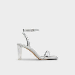 Block heel Aurorai Silver Women's Block heels - Strappy heeled sandal