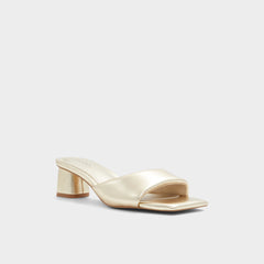 Block heel Aneka Gold Women's Heeled mules - Heeled mule