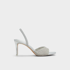 Aitana in Silver - Strappy heeled sandal Stiletto heel