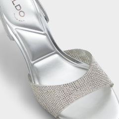 Aitana in Silver - Strappy heeled sandal Stiletto heel