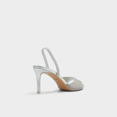 Aitana in Silver - Strappy heeled sandal Stiletto heel