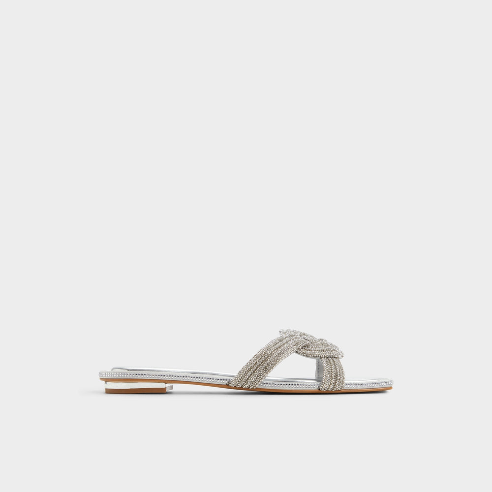 Karlina Silver Women's Iridescent metallics - Slide sandal