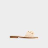 Sabbia Light Beige Women's Flats - Slide sandal