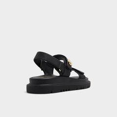 Footbed sandal Linette Black Women's Footbed sandals - Footbed sandal