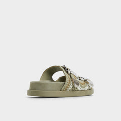 Bohodream Khaki Women's Footbed sandals - Footbed sandal