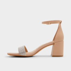 Block heel Pristine in Bone - Strappy sandal