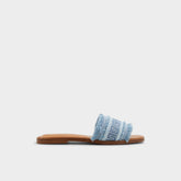 Nalani Medium Blue Women's Flats - Slide sandal