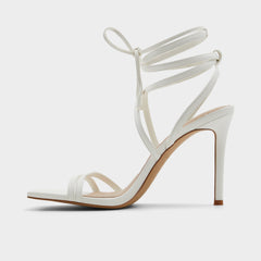 Stiletto heel Phaedra in White - Strappy stiletto sandal