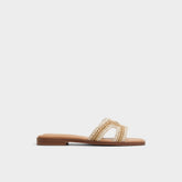 Itsandal Beige Women's Flats - Slide sandal