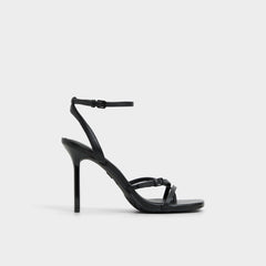 Conney Black Women's Heeled sandals - Strappy heeled sandal Stiletto heel