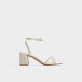 Block heel Bouclettie Other White Women's Block heels - Strappy heeled sandal