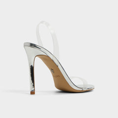 Stiletto heel Quinilynn Silver Women's Iridescent metallics - Strappy heeled sandal