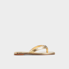 Conchiglia Gold Women's Flats - Flip flop