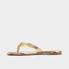 Conchiglia Gold Women's Flats - Flip flop