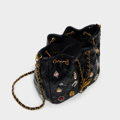 Parischarmm in Black - Bucket bag