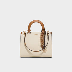 Almarisaa in Tan Combo - Satchel bag