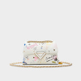 Doodlesoftpufff in White Combo - Crossbody bag