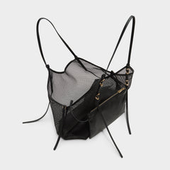 Meshcarry Black Women's Tote & Satchel bags - Hobo bag