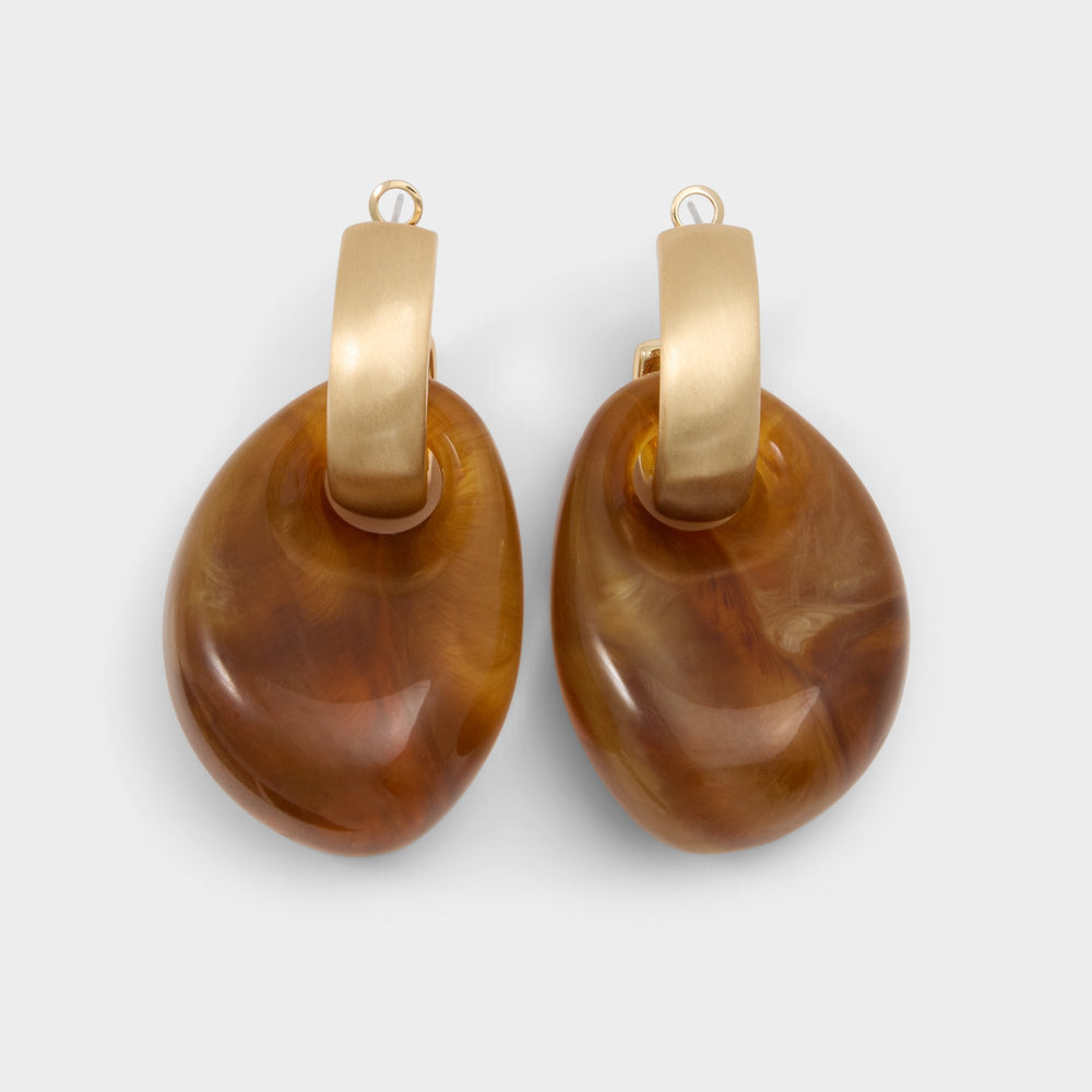 Mystarya in Other Brown - Statement earrings