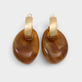 Mystarya in Other Brown - Statement earrings