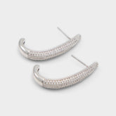 Nahdia in Silver Clear Multi - Earrings