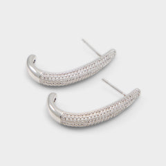 Nahdia in Silver Clear Multi - Earrings