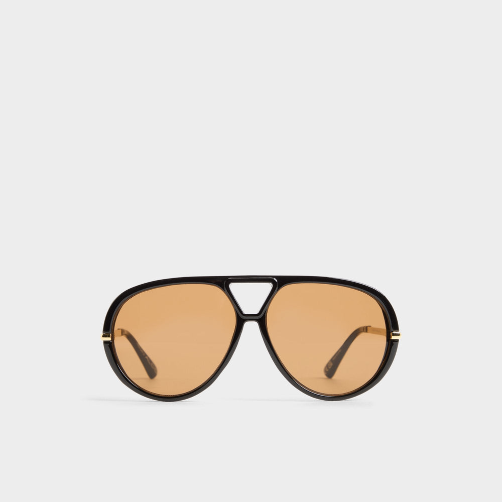 Eliiana in Black Gold Multi - Aviator sunglasses